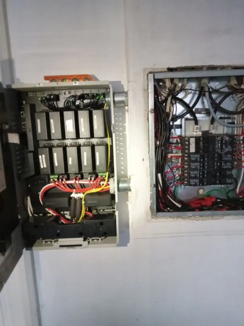Electrical panel upgrade completed for Security Camera Wiring in Montura